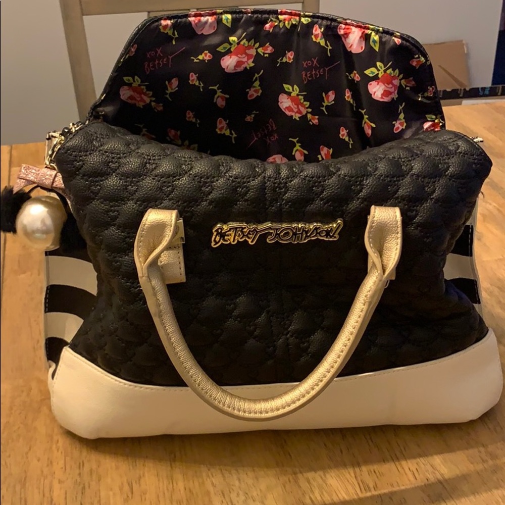 Betsey Johnson Quilted Tote Purse